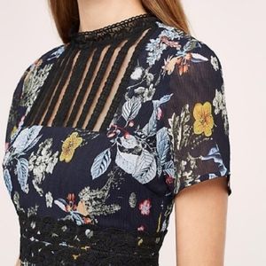FOXIEDOX Andora Floral Crepe Dress